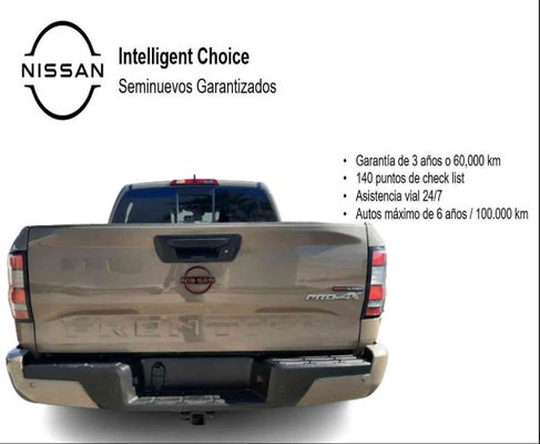 2022 Nissan FRONTIER 4 PTS PRO 4X V6 38L TA AAC PIEL RA-17 4X4 in Torreón, Coahuila de Zaragoza, México - Nissan Alameda Independencia