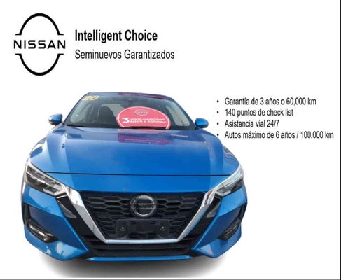2020 Nissan SENTRA 4 PTS EXCLUSIVE CVT AAC AUT PIEL QC F LED RA-17 in Torreón, Coahuila de Zaragoza, México - Nissan Alameda Independencia